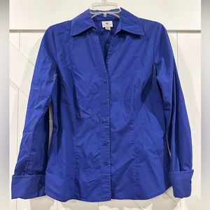 Royal blue women’s button down